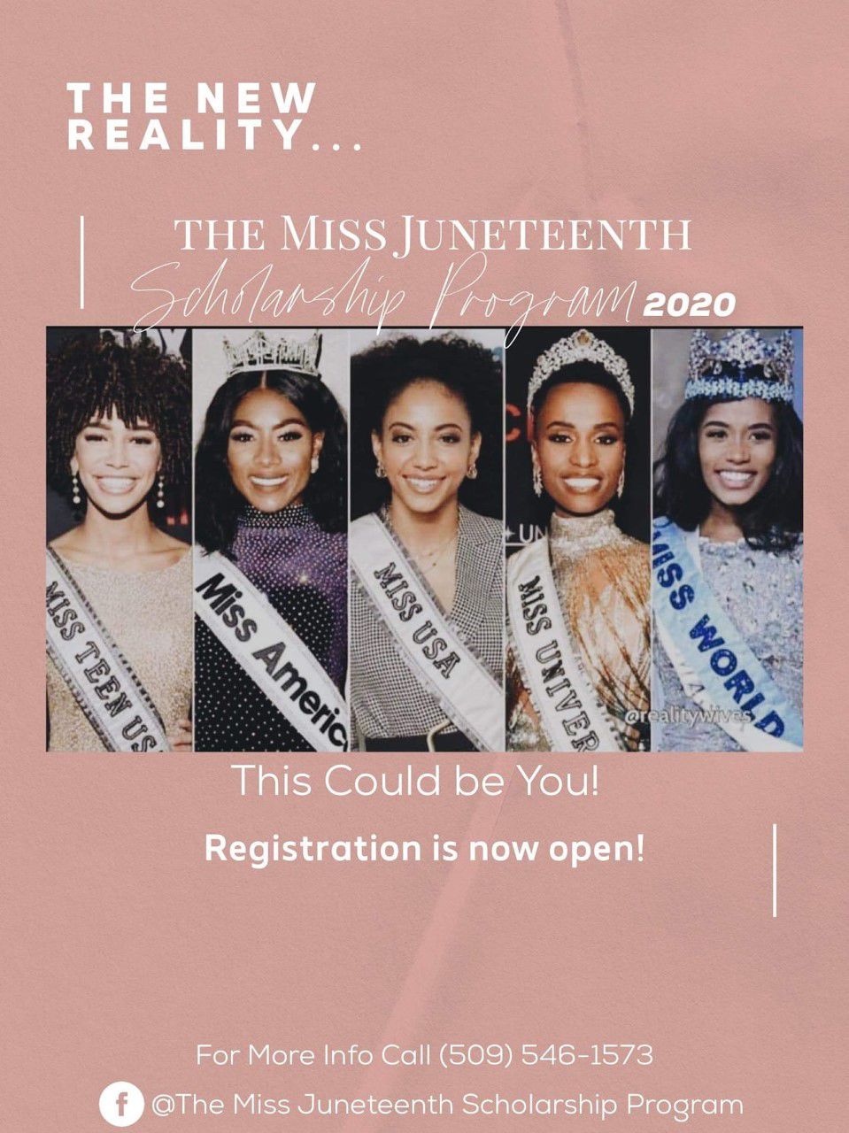 Miss Juneteenth 2020 Registration Flyer